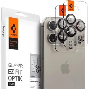 SPIGEN Glass tR EZ Fit Optik Pro 2 бр, L-s - iPhone 14/15/6, 3" 2024 Pro / 14/15/6, 9" 2024 Pro M (AGL05217)