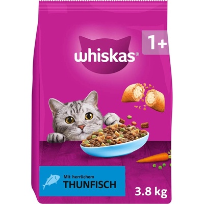 Whiskas 1+ Adult s tuňákem 3,8 kg