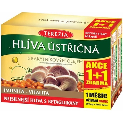 Terezia Hlíva s rakytníkovým olejem 60 kapslí + 60 kapslí