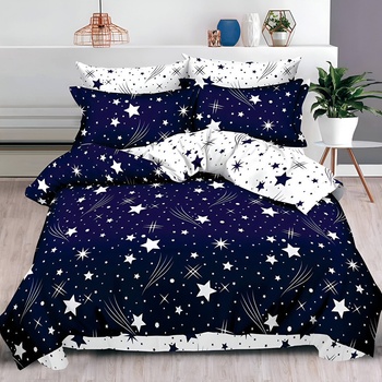 EmonaMall Двулицев спален комплект с два горни плика EmonaMall, 7 части - Модел S18125 (S18125)