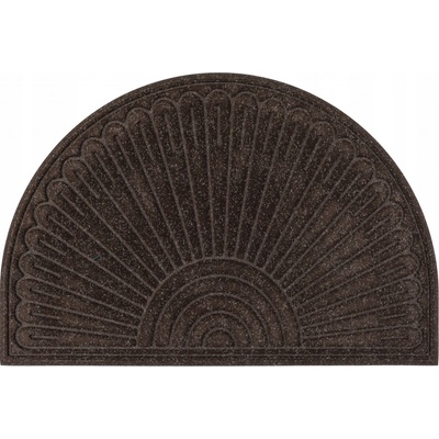Multy home rohož půlkruh Contours hnědá 60 x 90 cm