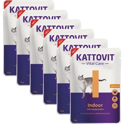 KATTOVIT Vital Care Indoor пастет пиле 6 x 85 г