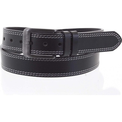 Penny Belts pásky pánský kožený opasek jeansový PB Sadoc černá černý