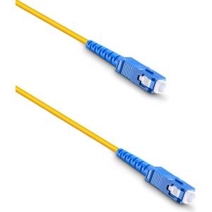 DeTech Оптичен пач кабел DeTech, SC-SC, UPC, Singlemode, Simplex, 3.0m, Yellow - 18324 (DE-18324)