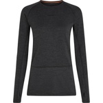 Icebreaker Дамско мериносово термобельо Icebreaker Women's Merino 260 Zoneknit L/S Crewe Merino base layer - Jet Heather 011 (115-2678-0212)