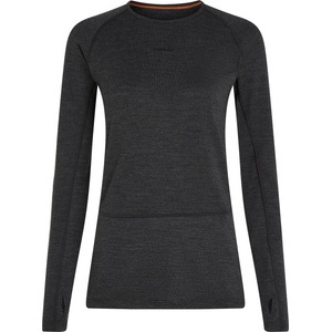 Icebreaker Дамско мериносово термобельо Icebreaker Women's Merino 260 Zoneknit L/S Crewe Merino base layer - Jet Heather 011 (115-2678-0212)