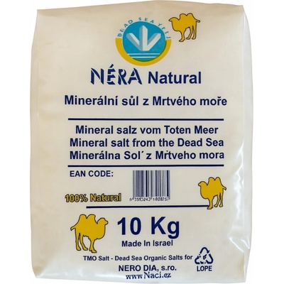 NÉRA NATURAL Sůl z Mrtvého moře 10 Kg – Zboží Mobilmania