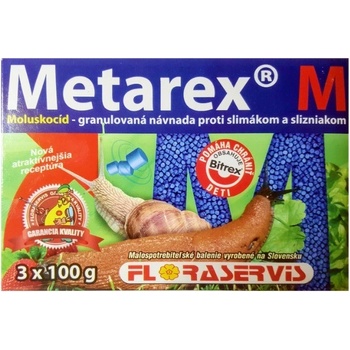 Floraservis METAREX granulovaná návnada proti slimákom 300 g