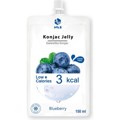 JellyB Konjac želé čučoriedka 150ml
