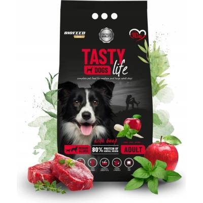 Tasty Dogs Life střední a velká plemena s hovězím masem 12 kg