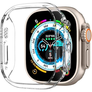 Spigen Качествен твърд кейс за Apple Watch Ultra, Ultra 2, Ultra 3 49мм - Spigen Thin Fit Case (прозрачен) (ACS05917)