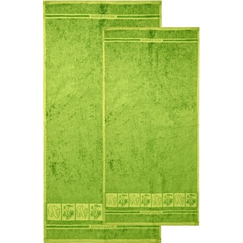 4home sada Bamboo Premium osuška a uterák zelená, 70 x 140 cm, 50 x 100 cm