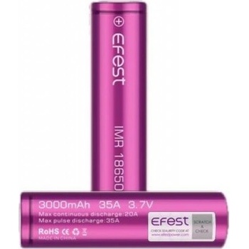 EFest Baterie IMR 18650 HD 35A s plochým polem 3000mAh