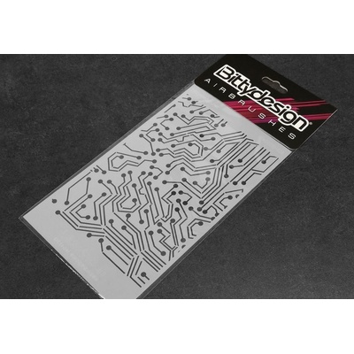 BittyDesign maskovací předlohy Elektronická deska