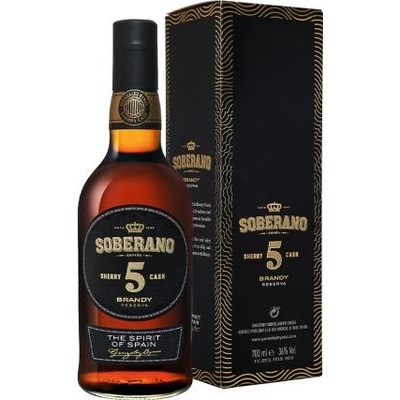 Soberano 5 ročné Sherry Cask 36% 0,7 l (kartón)