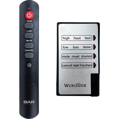 GENERAL WURLITZER 1015 Jukebox - дистанционно управление дубликат (1015 Jukebox)