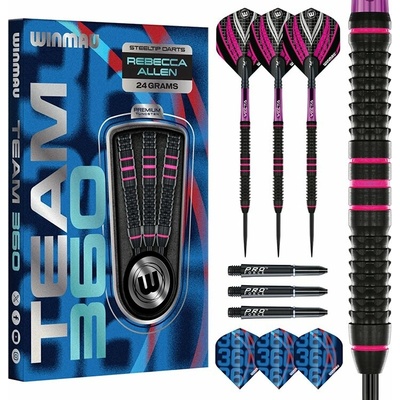 Winmau Team 360 Rebecca Allen 90% 24g steel