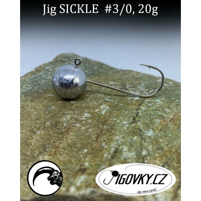 Jigovky.cz Jigové hlavičky Sickle vel.3 20g 5ks