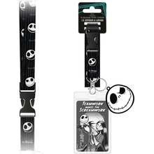 Snúrka na krk Nightmare Before Christmas s priehľadným vreckom