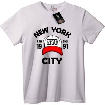 NOONEBRAND Тениска NYC Шапка Дизайн Черна - S, Black