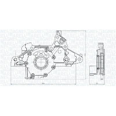 Olejové čerpadlo MAGNETI MARELLI 351516000103 351516000103