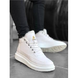 BOA Shoes Мъжки спортни боти с каракул ba0151 - Бели #322279 (322279_Бяло)