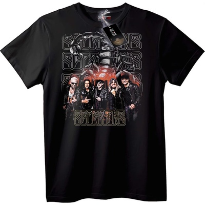 NOONEBRAND Тениска с лого на Scorpions - 2XL, Black