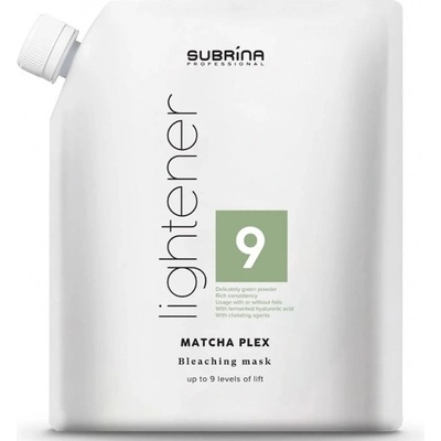 SUBRÍNA Professional Lightener Matcha Plex 9 melírovací prášek pro dokonalou péči 500 g