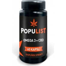 Populist CBD olej kapsle 20mg Broad Spectrum 60 ks