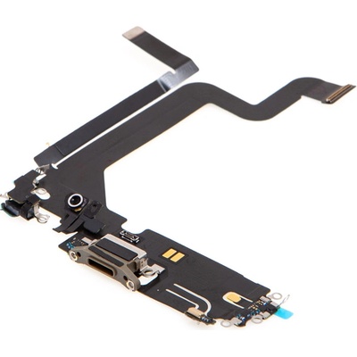 AppleMix Napájecí a datový konektor s flex kabelem + mikrofony pro Apple iPhone 14 Pro Max - zlatý - kvalita A+