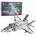 LEAN Toys Construction Blocks Fighter Plane F-35 Lightning II Gray 1490 pcs