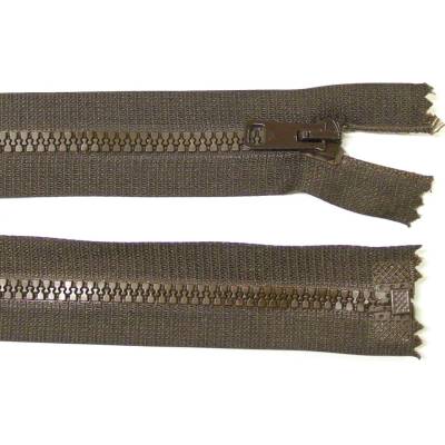 Kostěný zip no.5 rozepínací 55cm bundový color: 704 tmavě hnědá