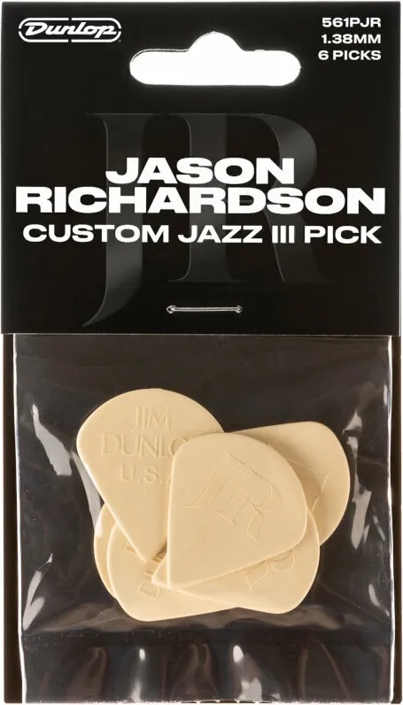 Dunlop Jason Richardson Custom Jazz III 6 pack Перце за китара (561PJR)