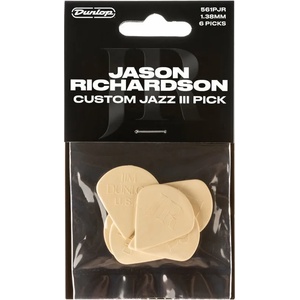 Dunlop Jason Richardson Custom Jazz III 6 pack Перце за китара (561PJR)
