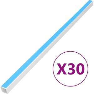 vidaXL Кабелен канал самозалепващ 30x15 мм 30 м PVC (155957)