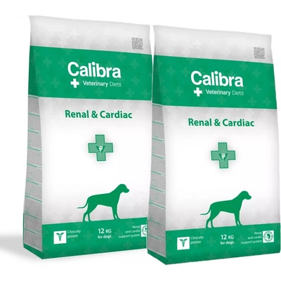 Calibra Veterinary Diets Dog Renal Cardiac 2 x 12 kg
