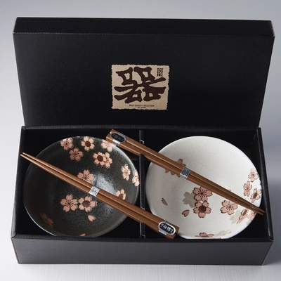 Made in Japan Set misek Cherry Blossom s hůlkami 500 ml 2 ks