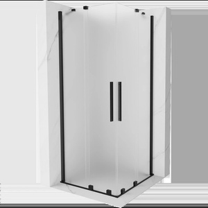Mexen Velar Duo плъзгаща се душ кабина 100 x 100 см, матирано стъкло, черна - 871-100-100-32-70 (871-100-100-32-70)