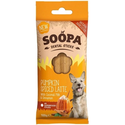 Soopa Pets dentálna tyčinky Soopa Pumpkin Spiced Latte 100 g
