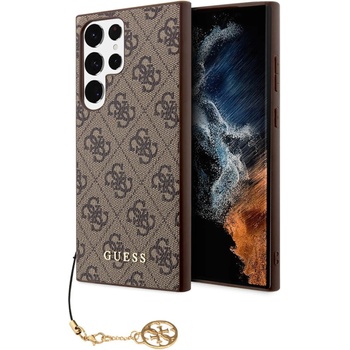 GUESS Гръб Guess 4G Charms Case за Samsung Galaxy S24 Ultra - Кафяв