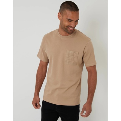 Threadbare Тениска Threadbare Men's Havana Regular Fit T-Shirt - Stone