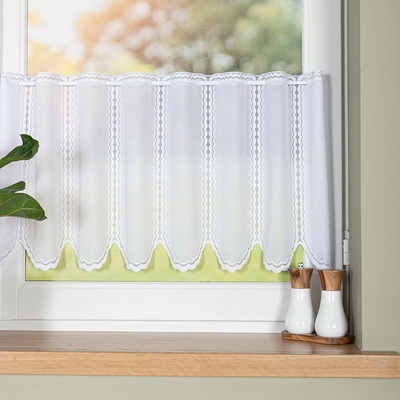 Dekorační metrážová vitrážová záclona SULIKA bílá výška 40 cm MyBestHome – Zbozi.Blesk.cz