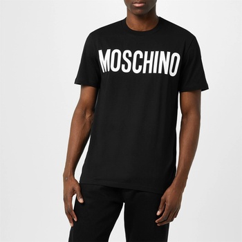 Moschino Тениска MOSCHINO Logo T Shirt - Black A1555
