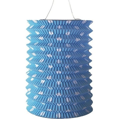 Anděl Lampion válec - modrý s puntíky - 15 x 22 x 15 cm - 9263 – Zboží Mobilmania