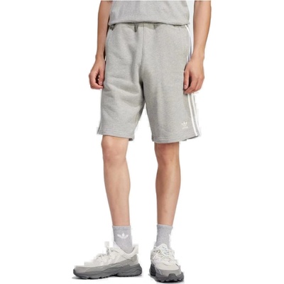 adidas ORIGINALS-3-STRIPE SHORT-Grey šedá
