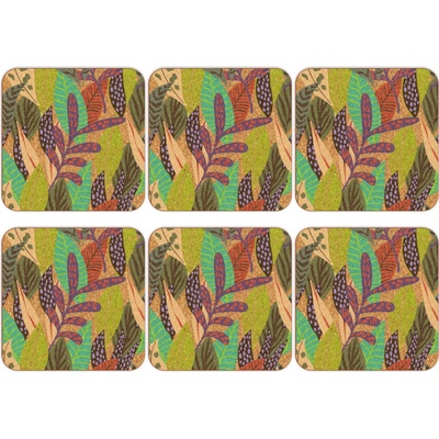 PokojovaDekorace.cz Korkové podtácky s potiskem 551 9,5x9,5cm 6 ks