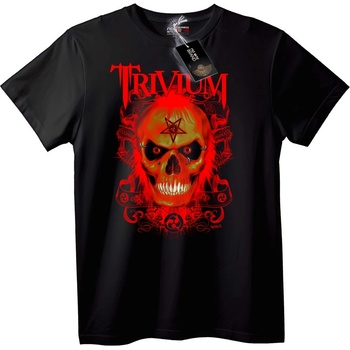 NOONEBRAND Тениска Trivium Червен Череп - 2XL, Black
