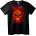 NOONEBRAND Тениска Trivium Червен Череп - 2XL, Black