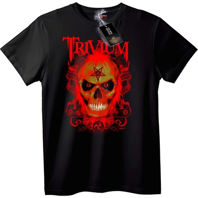NOONEBRAND Тениска Trivium Червен Череп - 2XL, Black