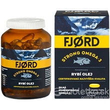Fjord strong omega-3 Rybí olej 60 kapsúl